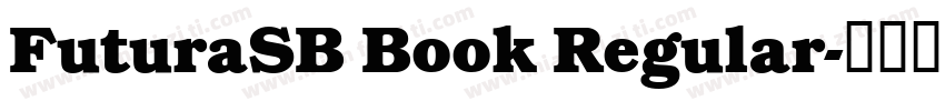 FuturaSB Book Regular字体转换